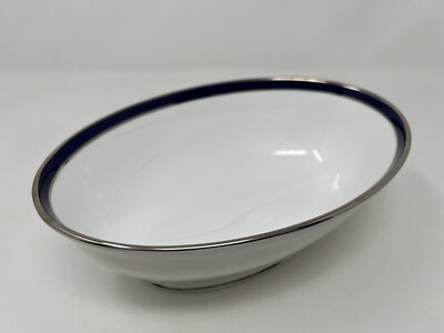 Lenox Federal Cobalt Platinum Oval Vegetable Bowl 9.5 x 6.5