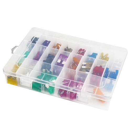 220pcs Mini Standard Blade Fuse Assortment Auto Car Truck Fuses Kit ATC / ATM US - Zdjęcie 10 z 11