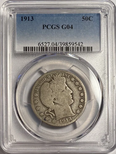 1913 Barber Half Dollar Key Date PCGS G04