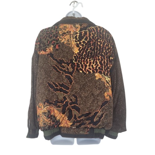 Vintage 90’s Clipper Bay Track Suit Jacket & Pants Size Large Animal Print. - Picture 3 of 17