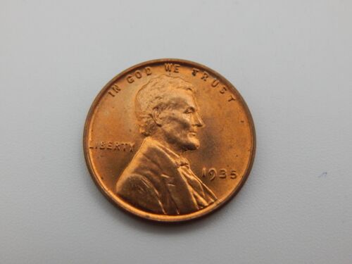 1935 Brilliant Uncirculated 1 Lincoln Wheat Pennies BU Roll One Cent (BF1247)