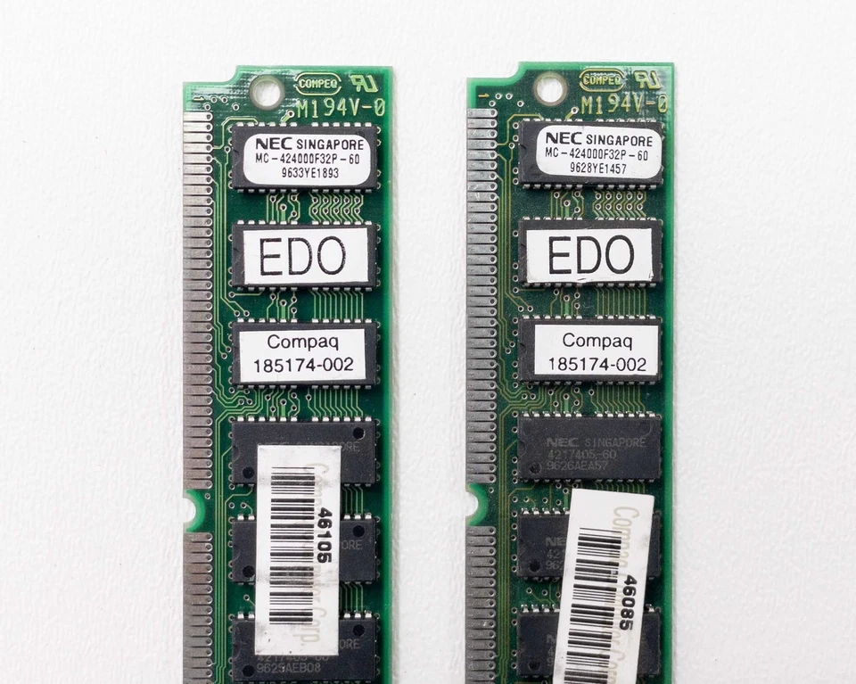 Compaq 185174-002 32MB-Qty 2 16MB 4x32 EDO 72-Pin SIMMs-Spares P/N so Varied MFG - Image 4 of 4