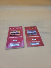 1987 FORD AEROSTAR OWNERS OPERATORS DRIVERS GUIDE MANUAL BOOK WITH SUPPLEMENT