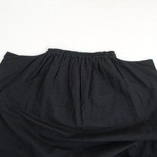 homspun Cotton Linen Asymmetrical Gathered Skirt M sk1-2601-555 