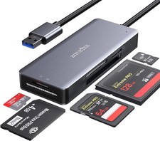 CF Card Reader,USB 3.0 to Compact Flash Memory Card Reader Adapter 5Gbps Read 5