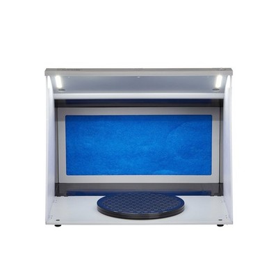 Spray Booth Kit with 4 LED Lights & Dual Exhaust Fans & Turntable & 6ft Hose
