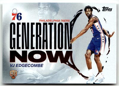 Topps NBA Flagship 2025 No. GN-3 VJ Edgecombe Rookie Generation Now