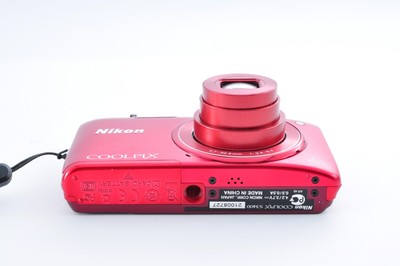 Mint ] Nikon Coolpix S3400 RED Compact Digital Camera from