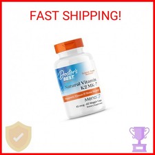 Doctors Best Natural Vitamin K2 MK-7, Supports Tissue  Bone Health, Non-GMO, Gl