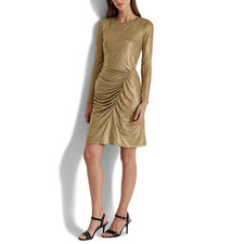 LAUREN Ralph Lauren Foil-Print Jersey Dress MSRP $145