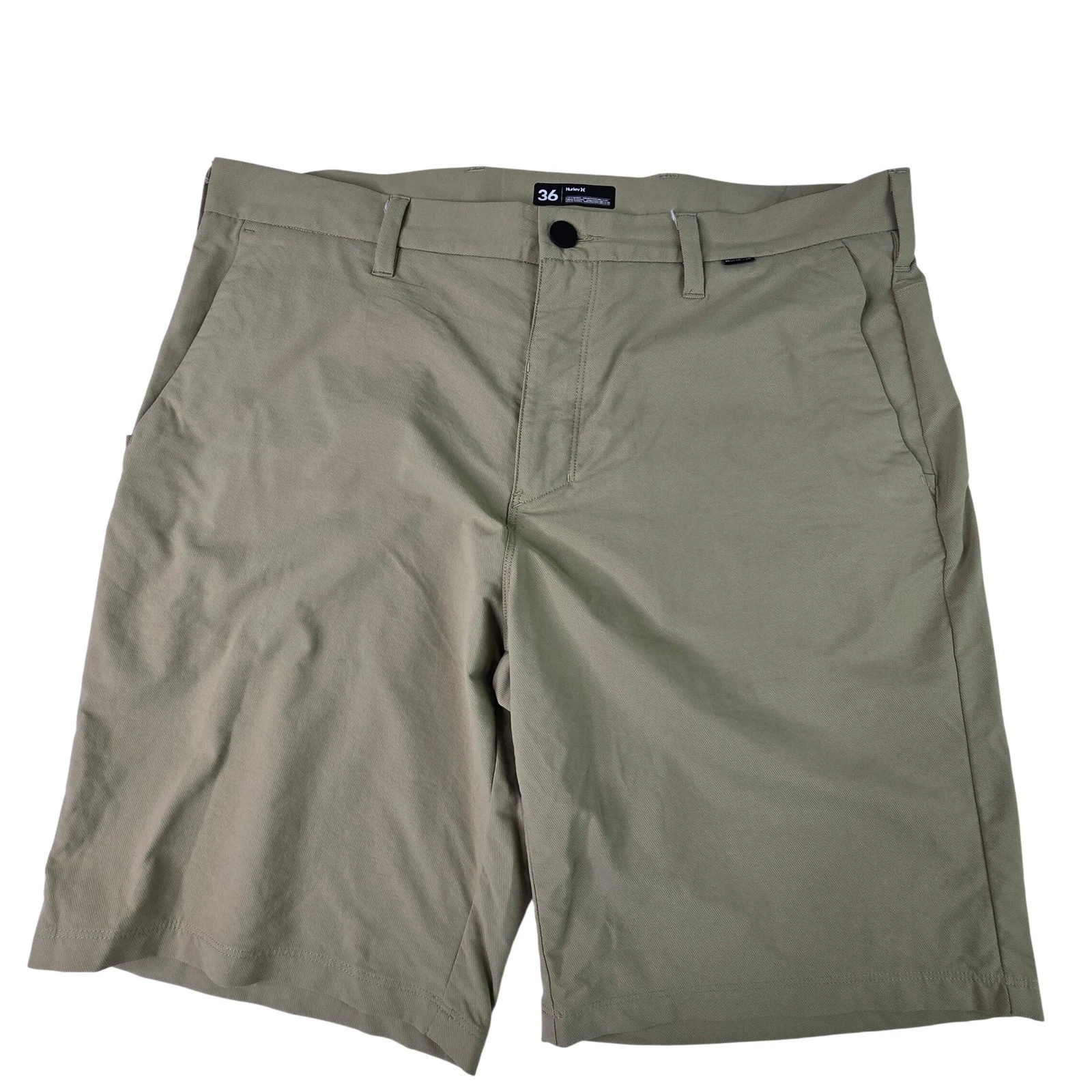 Hurley Nike Dri-FIT Mens Hybrid Walk Shorts Khaki Tan Size 36 Golf Summer Casual