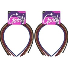 Ouchless Shoestring Headbands, Assorted Colors, Stylish Lightweight Thin, D...