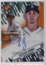 2023 Topps Pristine Fresh Faces Orange Refractor /25 George Kirby Auto 1v1