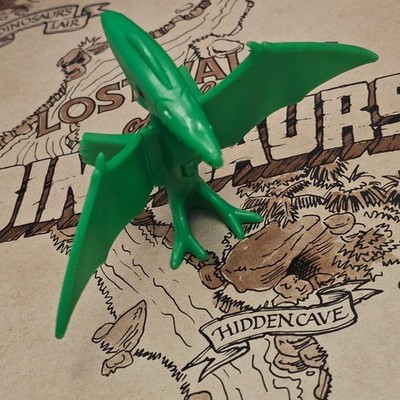 Brettspiel Lost Valley of the Dinosaurs Pteranodon grüner Vogel funktioniert original