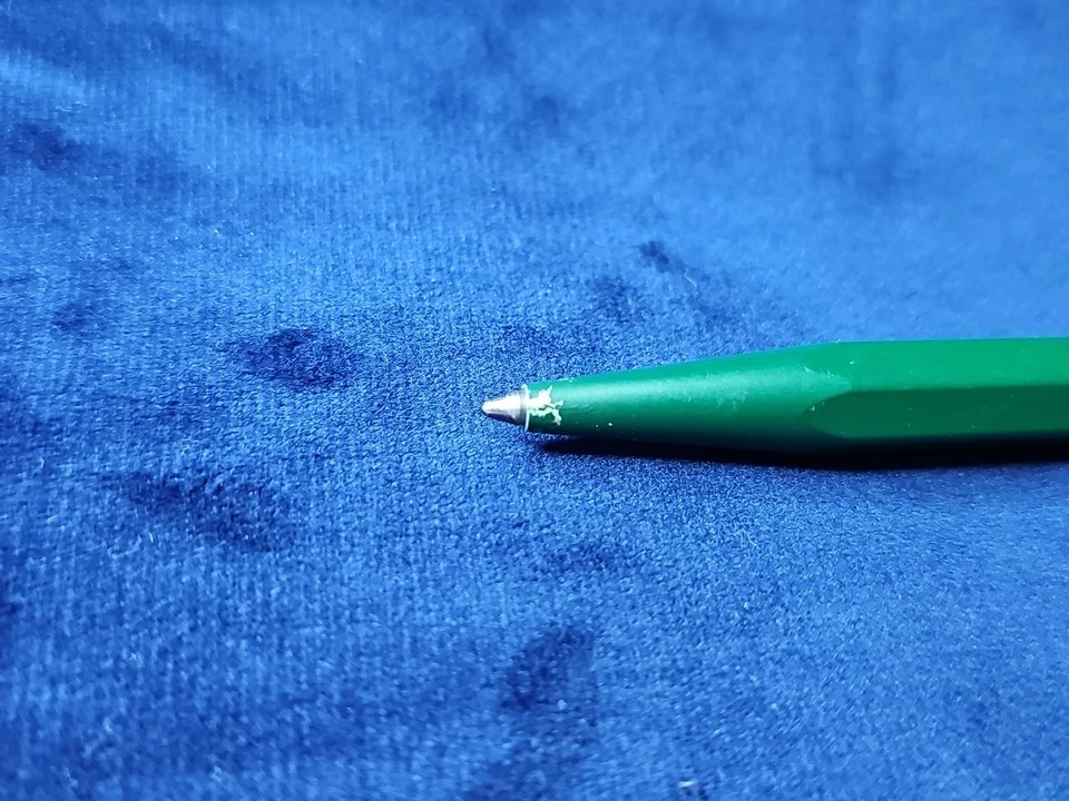 ROLEX GREEN GOLD TRIM BALLPOINT PEN  CARAN d'ACHE 858 - Image 4 of 4