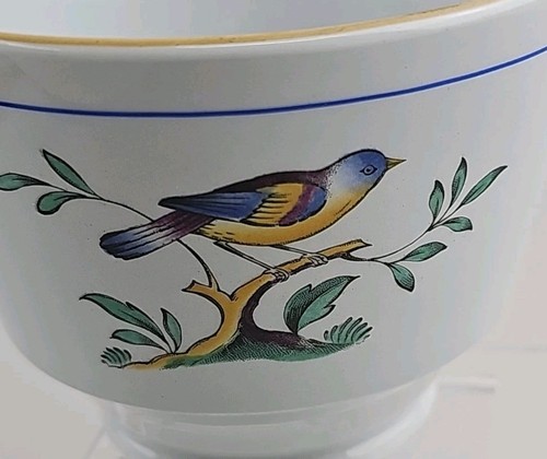 Spode Queen's Bird London shape footed cup Y4973 Fine Stone Blue/Gray Body - Picture 6 of 8