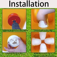 DIY Chicken Feeder No Waste,Mess Cups Kit for Gravity Automatic Chickens Buck...