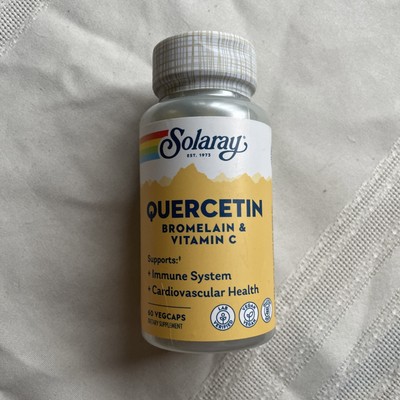 Solaray Quercetin Bromelain&Vitamin C 60 veg caps NEW EXP 04/28
