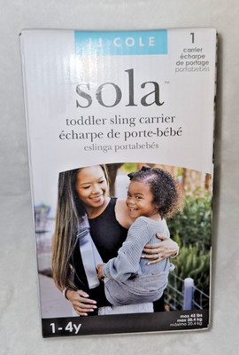 JJ Cole Sola Toddler Sling Carrier Gray- New & Sealed