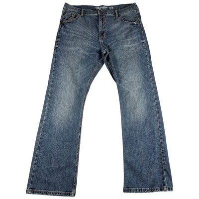 Wrangler Retro Slim Bootcut Jeans Mens 38x32 Blue Denim Rugged Western 10WLT77LY