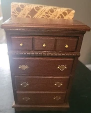 CONCORD DOLLHOUSE MINIATURE DRESSER, CHEST OF DRAWERS #6813  in Box