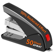 Stapler for Desk, 50 Sheet Effortless Desktop Stapler Staple with One Finger,...