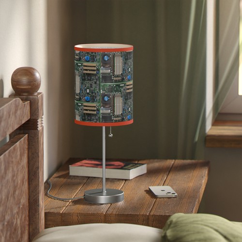 Lamp, Computer Motherboard Design, Desk Lamp, Office Decor Retro Lamp 1980s Gift - Picture 4 of 22
