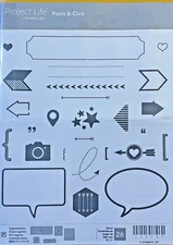 Project Life Stampin Up Stamp Set POINT and CLICK Retired Sets Camera Arrow