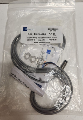 NEW IN BAG! RADWELL 30 INDUCTIVE PROXIMITY SENSOR RAD08665
