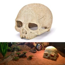 RunXF Skull Fish Shrimp Cichlid Hide Cave Reptiles Shelter Lizards skull