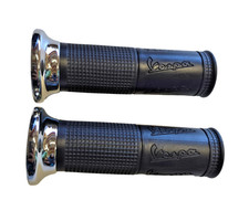 piaggio vespa handlebar grips px/pe left & right rubber set genuine