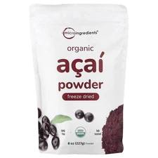 2 X Micro Ingredients, Organic Acai Powder, Freeze Dried , 8 oz (227 g)
