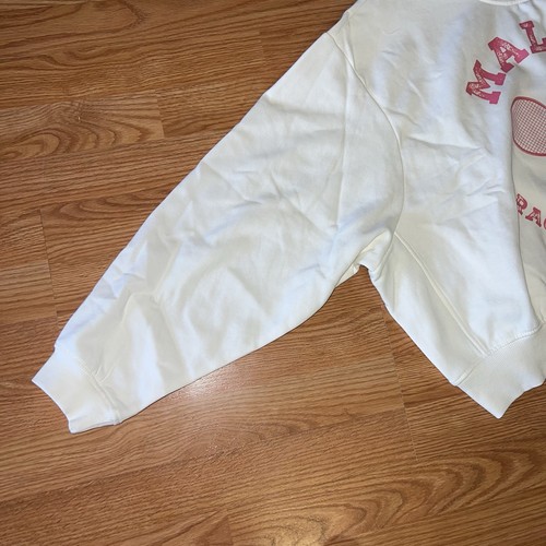 Woman’s Super Soft Long Sleeve Sweatshirt, White, Sz. Medium - Picture 4 of 8