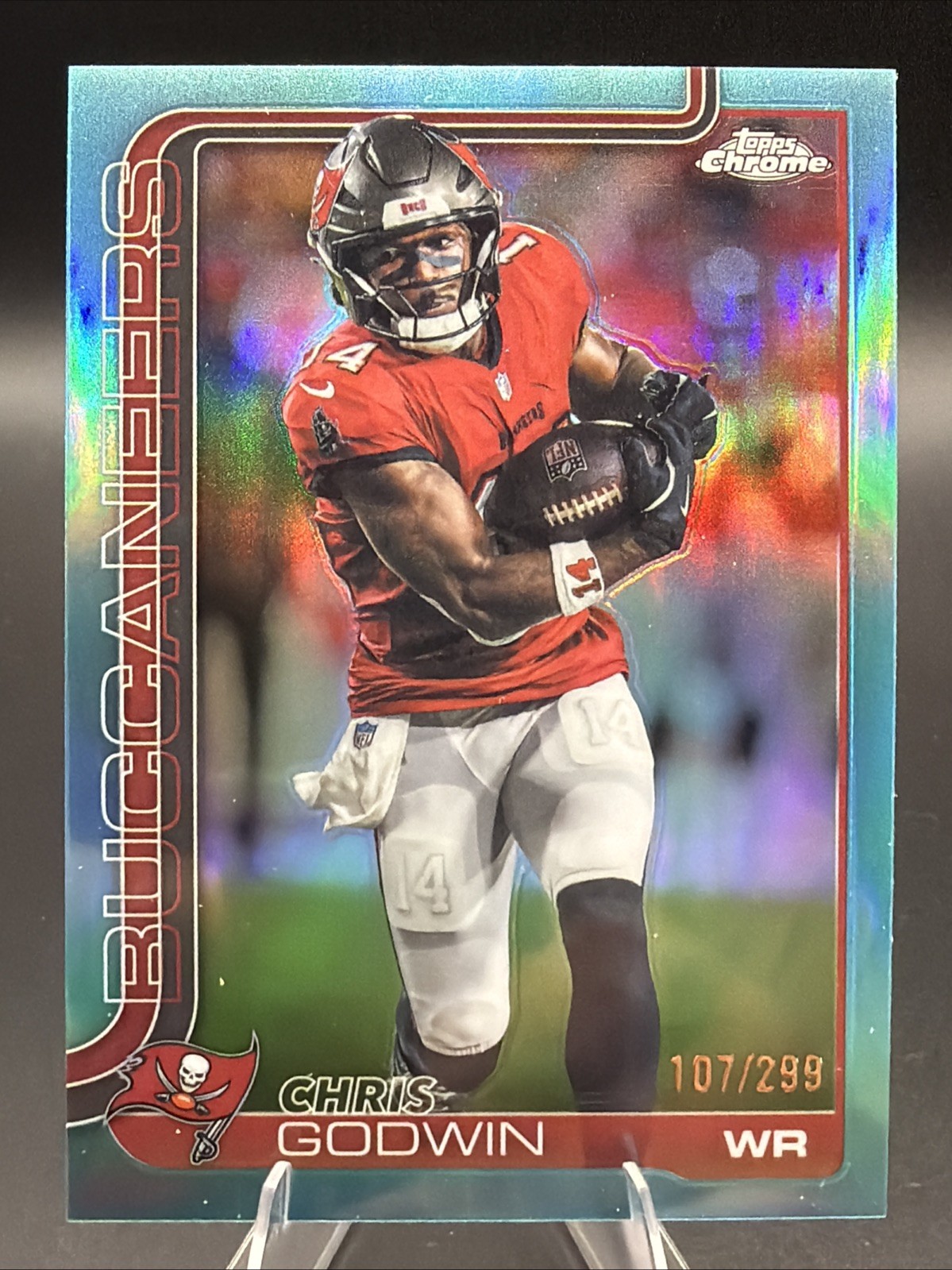 2026 Topps Chrome Chris Godwin /299 True Teal Refractor TB Buccaneers