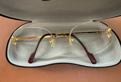 Vintage Cartier Serrano Gold Edition  Brille / Fassung ,  22 Karat Hartvergold