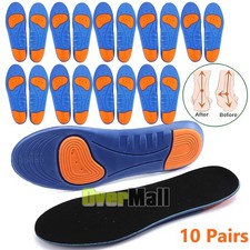 Work Boots Feet Arch Support Orthotic Plantar Fasciitis Gel Shoe Insoles Cushion