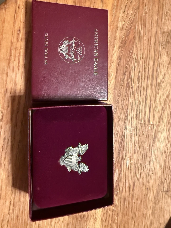 1990 Proof American Silver Eagle Dollar 1 oz .999 Fine Silver w/ Box & COA MINT - Image 3 of 3