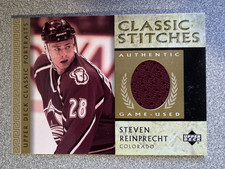 2002-03 Upper Deck Classic Portraits Steven Reinprecht Classic Stitches Jersey