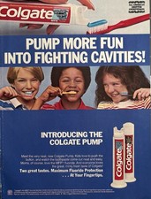 1986 Colgate Original Vintage Advertisement P...