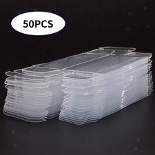 50 Pieces PVC Clear Box Toy Car Model 1/64 Display Protection Box for Miniature