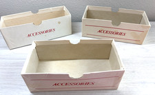 Vintage BARBIE/KEN ACCESSORIES WARDROBE CASE CARDBOARD DRAWERS Lot of 3 storage