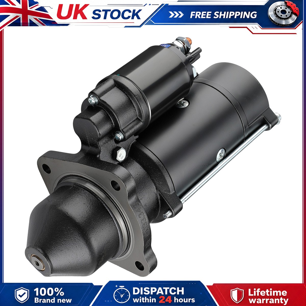 Engine Starter FOR MASSEY FERGUSON PERKINS JCB LANDINI 72735923 2873B071 MS295