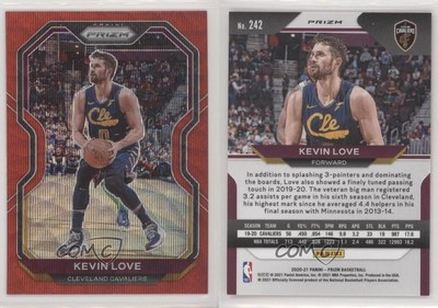 2020-21 Panini Prizm Ruby Wave Prizm Kevin Love #242