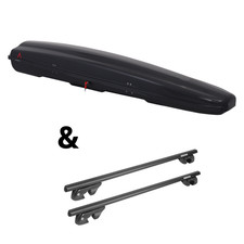 Für Toyota Corolla Verso E12J - Dachträger Menabo Sherman & Dachbox Arjes 280