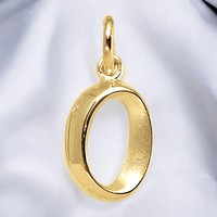 AnhäNger Buchstabe O 375 Gold Gelbgold BuchstabenanhäNger