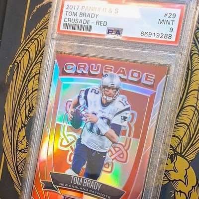 Panini 2017 Rookies & Stars Tom Brady Crusade Red #29 /99 PSA 9 Patriots