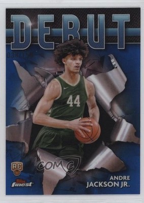 2023-24 Topps Finest Debut Blue Refractor 38/150 Andre Jackson Jr Rookie RC 16wc