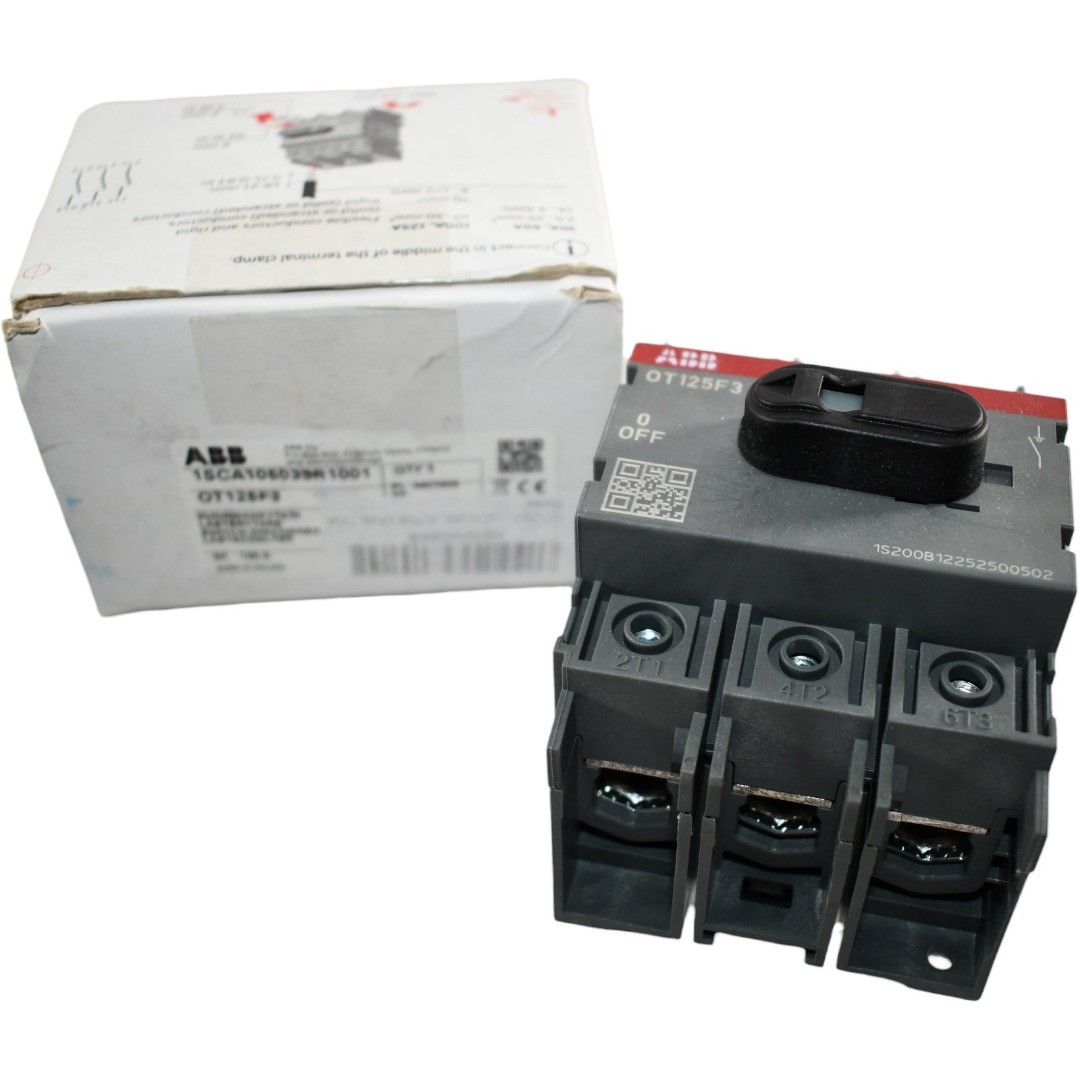 NEW ABB OT125F3 1SCA105033R1001 Non-Fusible Disconnect Switch 3P 125A 600V