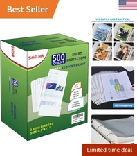 High-Quality Waterproof Page Protectors - 500 Pack for Total Document Protection