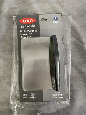 OXO SoftWorks Multi-Purpose Scraper & Chopper w/Stainless Steel Blade, Non-Slip